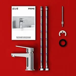 Смеситель для раковины Dorff Prime хром D4002100 Смеситель для раковины Dorff Prime хром D4002100, 4