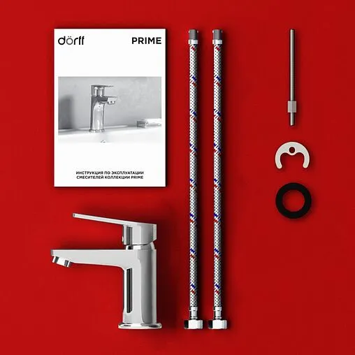 Смеситель для раковины Dorff Prime хром D4002100 Смеситель для раковины Dorff Prime хром D4002100