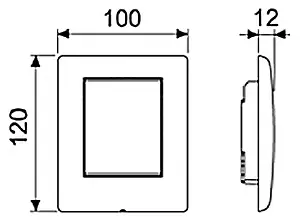 Клавиша смыва для писсуара TECEambia Urinal 9242126 хром глянцевый Клавиша смыва для писсуара TECEambia Urinal 9242126 хром глянцевый, 2