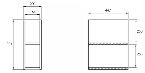 Модуль подвесная открытый подвесная Cersanit Moduo 20 дуб SB-MD-MOD20-SZ Модуль подвесная открытый подвесная Cersanit Moduo 20 дуб SB-MD-MOD20-SZ