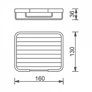 Полка Aquanet хром 8012 Полка Aquanet хром 8012, 2