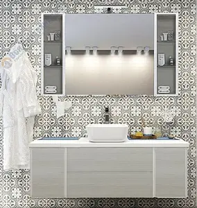 Тумба-умывальник подвесная Aquaton Брук 100 (2 ящика) дуб латте/белый, 3