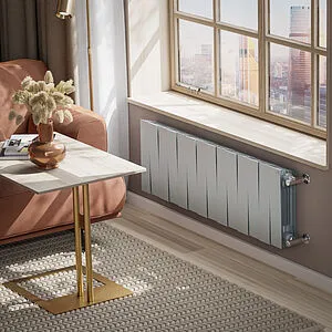 Радиатор биметаллический 14 секций Royal Thermo PianoForte 300 Silver Satin RTPS3030014, 5