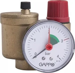 Группа безопасности котла до 50 кВт 1&quot; 3 бар Gappo G1453, 1