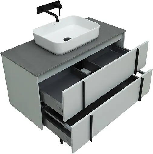 Тумба-умывальник подвесная Allen Brau Reality 100 папирус 1.32007.PWM+