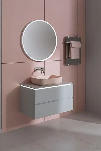 Тумба-умывальник подвесная Allen Brau Infinity 85 папирус 1.21001.PWM+