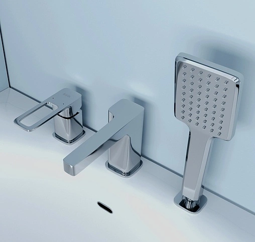 Смеситель на борт ванны на 3 отверстия IDDIS Slide хром SLISB30i07