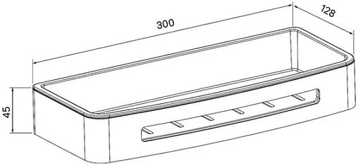 Полка IDDIS Optima Home чёрный матовый SHE10SBi44