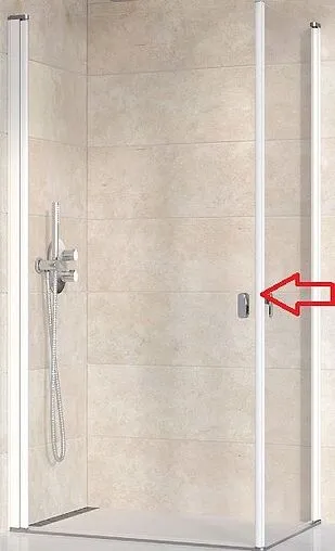 Душевая дверь 800мм прозрачное стекло Ravak Chrome CRV1-80 1QV40101Z1
