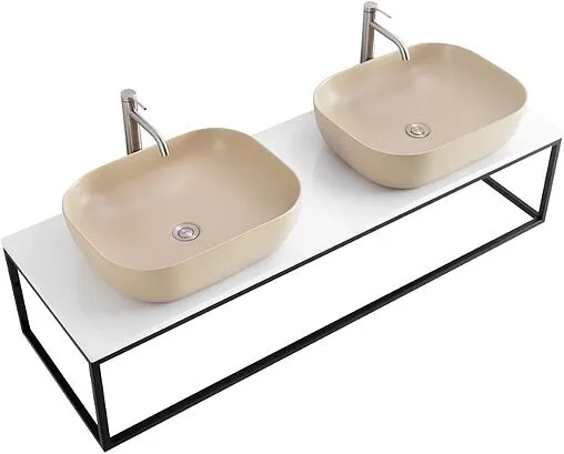 Консоль подвесная BelBagno 140 чёрный матовый EK-140-ST+