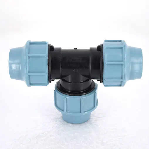Тройник компрессионный соединительный 40мм x 40мм x 40мм Unidelta 1005040000