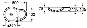 Раковина Roca Urbi 60 белый 327227000 Раковина Roca Urbi 60 белый 327227000, 2
