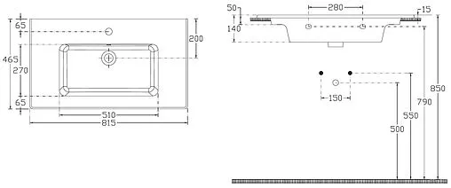Раковина Allen Brau Fantasy 80 белый 4.11012.20