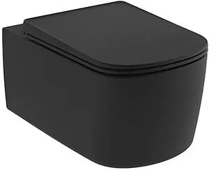 Унитаз подвесной безободковый Kludi Resa S черный матовый 27WCW0139 Унитаз подвесной безободковый Kludi Resa S черный матовый 27WCW0139, 1