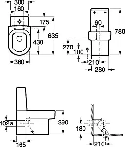 Унитаз-компакт Roca Happening белый 342567000+341567000 Унитаз-компакт Roca Happening белый 342567000+341567000, 2
