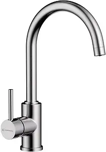 Смеситель для кухни с подключением к фильтру Omoikiri Shinagawa 2 Plus-BN нержавеющая сталь 4994339, 1