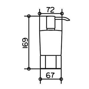 Дозатор для жидкого мыла Keuco Elegance new хром 11654019001 Дозатор для жидкого мыла Keuco Elegance new хром 11654019001, 2