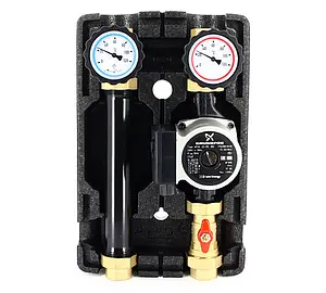 Насосный модуль с прямым контуром 1&quot;в х 1&quot;в Uni-Fitt 490G2500 с насосом Grundfos UPSO 25-65 180, 1