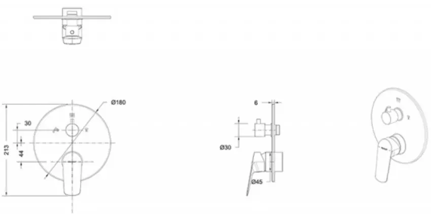 Смеситель для ванны скрытого монтажа Bravat Rhein чёрный матовый PB8429564BW-3-ENG Смеситель для ванны скрытого монтажа Bravat Rhein чёрный матовый PB8429564BW-3-ENG, 2