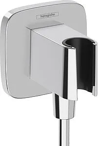 Шланговое подключение с держателем Hansgrohe FixFit Q хром 26887000 Шланговое подключение с держателем Hansgrohe FixFit Q хром 26887000, 1
