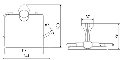 Держатель туалетной бумаги IDDIS Male хром MALSSC0i43