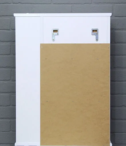 Шкаф-зеркало Айсберг Волна 1-50 L белый DA1030HZ