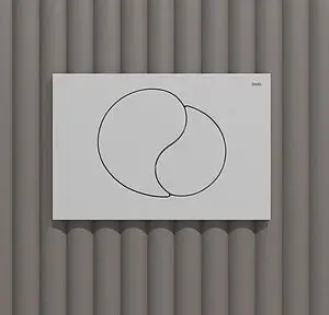 Клавиша смыва для унитаза IDDIS Unifix UNI02MWi77 белый матовый, 3