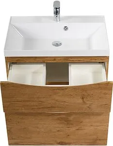 Тумба-умывальник подвесная BelBagno MARINO-H60 70 Rovere Nature MARINO-H60-700-2C-SO-RN-P+BB700/450-LV-MR-AST, 4