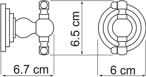 Крючок двойной Wasserkraft Ammer никель 7023