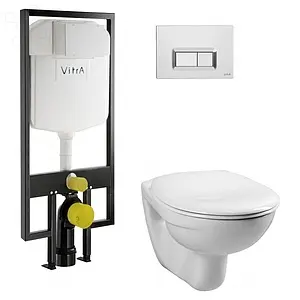 Комплект 5 в 1 VitrA Normus 9773B003-7200 с кнопкой хром глянцевый Комплект 5 в 1 VitrA Normus 9773B003-7200 с кнопкой хром глянцевый, 1