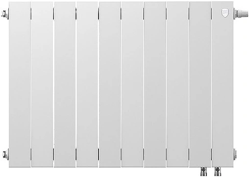 Радиатор биметаллический 10 секций нижнее правое подключение Royal Thermo PianoForte VD 500 Bianco Traffico RTPNVD50010