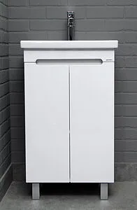 Тумба под умывальник напольная Айсберг Como 50 белый DA2503T, 4