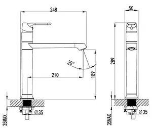 Смеситель для кухни SMARTsant Афалина хром SM233501AA, 2