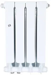 Радиатор биметаллический 4 секции нижнее правое подключение Stout Space 500 SRB-0320-050004, 3