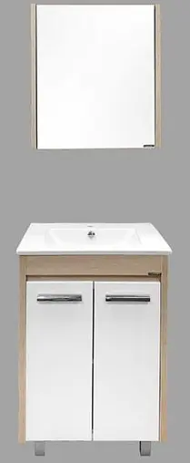 Тумба-умывальник напольная Comforty Тулуза 60Д белый/сосна лоредо 00003129012CF