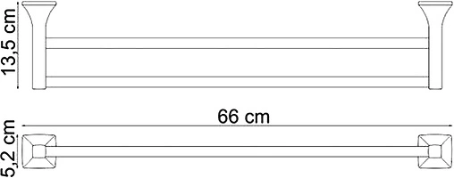 Полотенцедержатель Wasserkraft Wern хром 2540