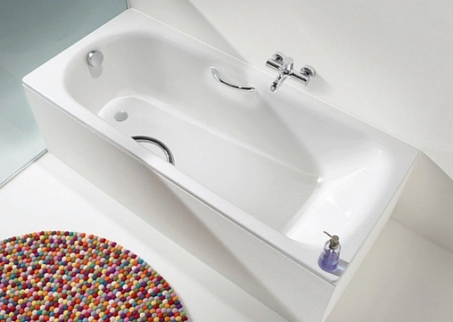 Ванна стальная Kaldewei Saniform Plus Star 170x70 mod. 335 anti-slip (полный)+easy-clean с отв. для ручек белый 133534013001