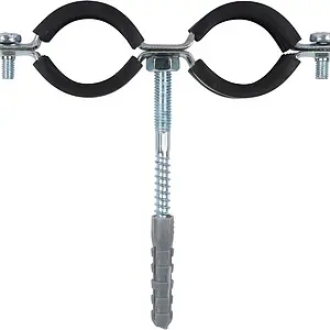 Хомут сантехнический обрезиненный сдвоенный 1" (32-37мм) Stout SAC-0020-200001 Хомут сантехнический обрезиненный сдвоенный 1" (32-37мм) Stout SAC-0020-200001, 3