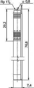 Насос скважинный центробежный 3" Grundfos SQ 1-65 96510190 Насос скважинный центробежный 3" Grundfos SQ 1-65 96510190, 4