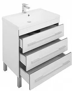 Тумба-умывальник напольная Aquanet Верона 75 белый 00178254+00158755, 5