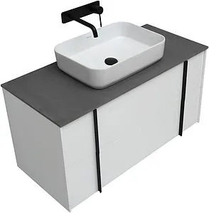 Тумба-умывальник подвесная Allen Brau Reality 120 белый 1.32008.WM+, 4