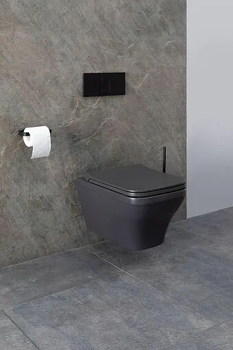 Унитаз подвесной безободковый Allen Brau Infinity антрацит 4.21011.AN