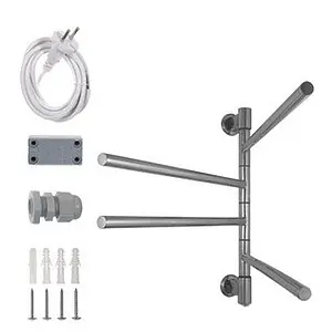 Полотенцесушитель электрический I-образный Energy I-G4 полированная сталь, 2