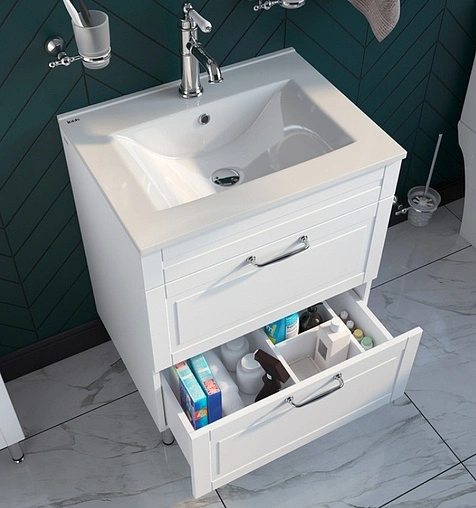 Тумба-умывальник напольная IDDIS Oxford 60 белый OXF60W0i95K