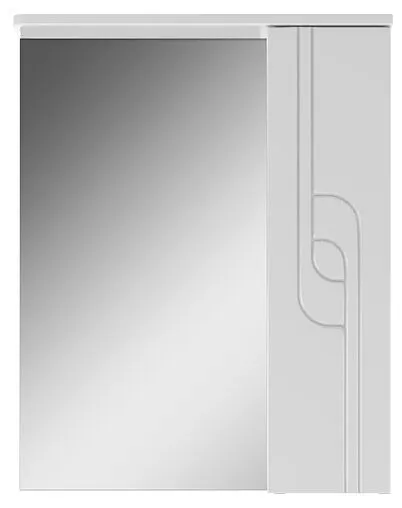 Шкаф-зеркало Айсберг Лилия 55 R белый DA2007HZ