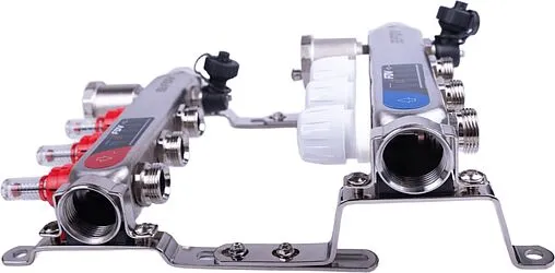 Группа коллекторная с расходомерами 3 отвода 1&quot;в/в x ¾&quot;ек FDV S1103C-2/3