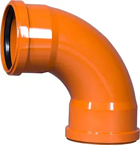 Отвод радиальный двухраструбный наружный D=110мм Угол 87° Ostendorf KGBD 2М SW 228085 Отвод радиальный двухраструбный наружный D=110мм Угол 87° Ostendorf KGBD 2М SW 228085, 1