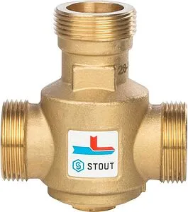 Трехходовой термостатический антиконденсационный клапан 1¼&quot; Kvs 9.0 Stout SVM-0030-325508, 3