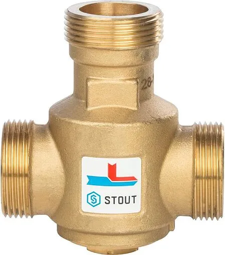 Трехходовой термостатический антиконденсационный клапан 1¼&quot; Kvs 9.0 Stout SVM-0030-325508