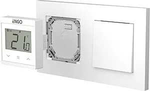 Проводной комнатный терморегулятор Wi-Fi ENGO белый E55-W, 4